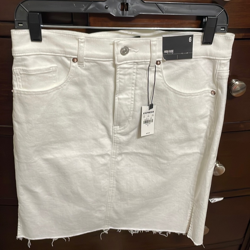 Express white skirt